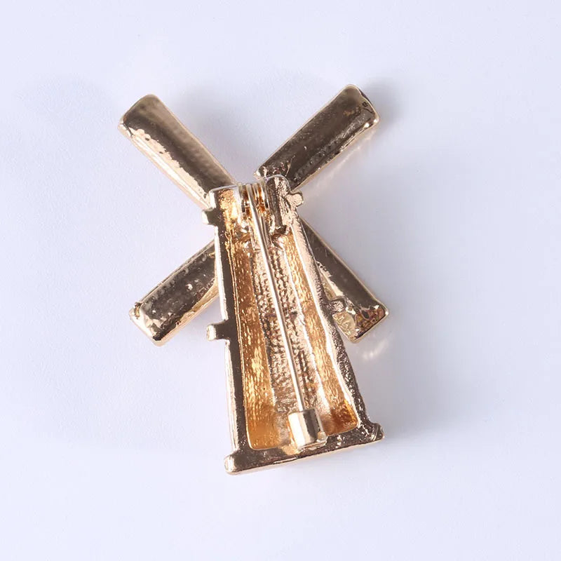 hot selling fashion female windmill brooch elegant women's fashion pins jewelry